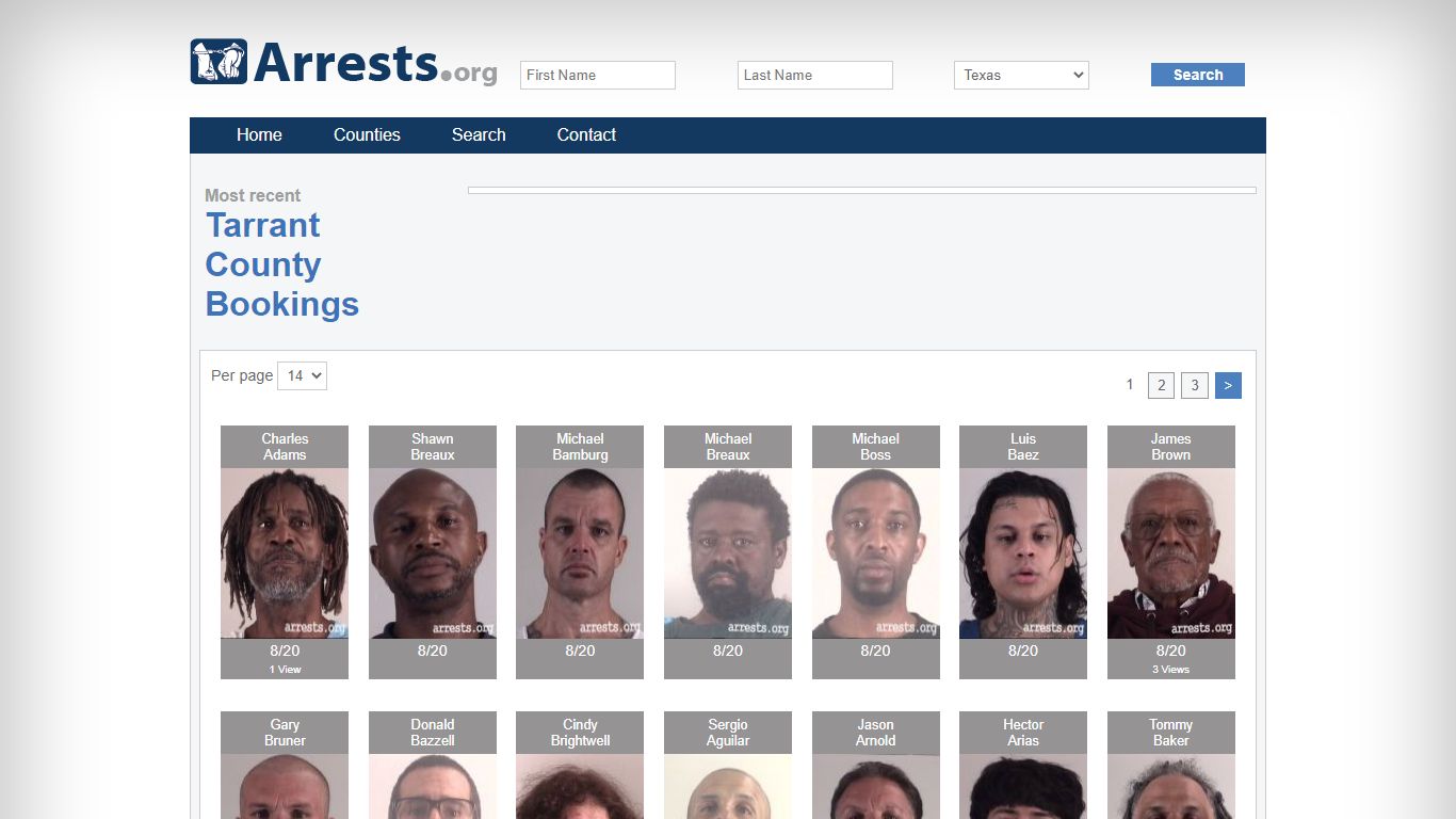 Tarrant County Arrests and Inmate Search
